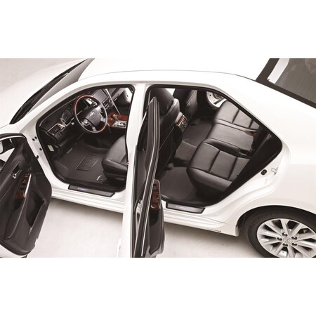 3D Maxpider Carbon Fiber Embossed Pattern Kagu Black 1st Row 2nd Row for 2014-2017 Mini Hardtop 4-Door L1MN01501509